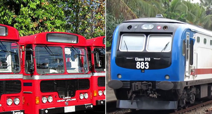බස් සහ දුම්රිය අද සිට විධිමත්ව ධාවනයට බස් සහ දුම්රිය අද සිට විධිමත්ව ධාවනයට