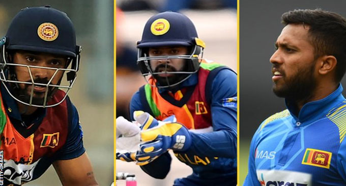 කුසල්, ධනුෂ්ක සහ නිරෝෂන් ශ්රී ලංකාවට කුසල්, ධනුෂ්ක සහ නිරෝෂන් ශ්රී ලංකාවට