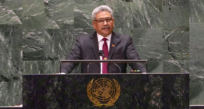 ජනපති එක්සත් ජාතීන්ගේ මහා මණ්ඩල සැසිය අමතයි ජනපති එක්සත් ජාතීන්ගේ මහා මණ්ඩල සැසිය අමතයි