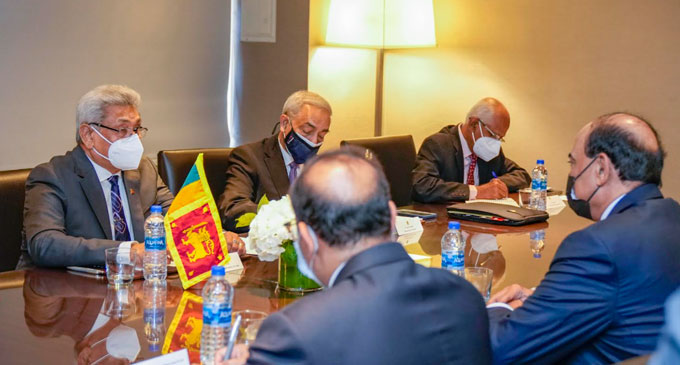 ජනපති සහ කුවේට් අගමැති අතර හමුවක් ජනපති සහ කුවේට් අගමැති අතර හමුවක්