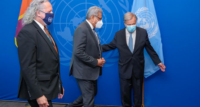 ජනපති සහ එක්සත් ජාතීන්ගේ මහ ලේකම් හමු වෙයි ජනපති සහ එක්සත් ජාතීන්ගේ මහ ලේකම් හමු වෙයි