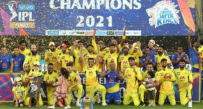 IPL 2021 : කිරුළ චෙන්නායි සුපර් කිංග්ස්ට IPL 2021 : කිරුළ චෙන්නායි සුපර් කිංග්ස්ට
