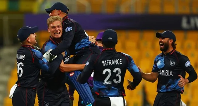 T20 WORLD CUP : ස්කොට්ලන්තය පරදා නැමීබියාව ජයගනී T20 WORLD CUP : ස්කොට්ලන්තය පරදා නැමීබියාව ජයගනී
