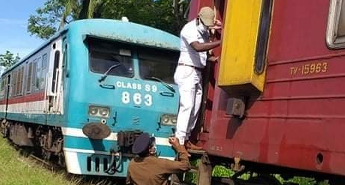 රාගම සහ පේරලන්ද අතර දුම්රිය ගැටීමක් රාගම සහ පේරලන්ද අතර දුම්රිය ගැටීමක්