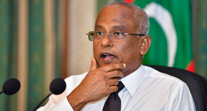 මාලදිවයිනේ ජනාධිපතිට කොවිඩ් මාලදිවයිනේ ජනාධිපතිට කොවිඩ්